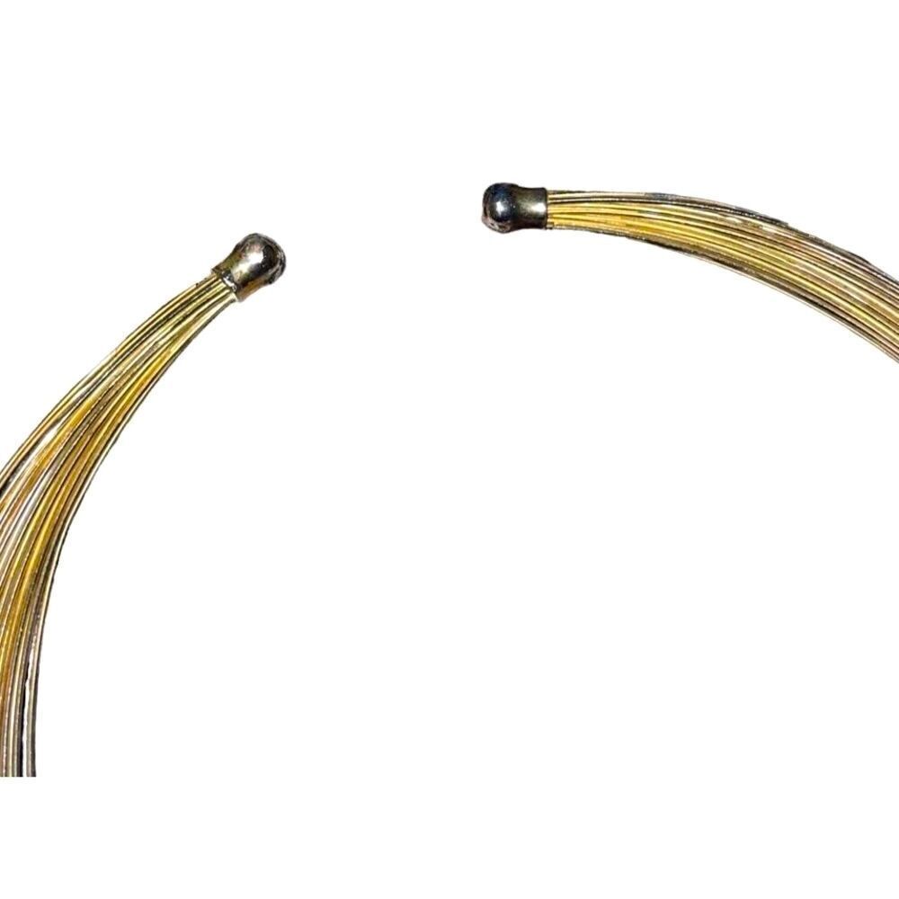 1960’s Mixed Metal Collar Choker Necklace - Picture 5 of 9